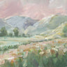Art Print on canvas Field of Pink Flowers by Nai Danhui Floral Expressionism artwork