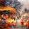 Canvas Art Print Market Place Contemporary subject by Haenraets Willem Fine Art Print quality