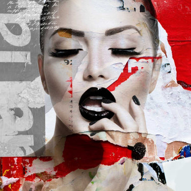 Canvas Art Print Absolutely beautiful I Pop Culture subject by Bakker Hans Jochem Fine Art Print quality