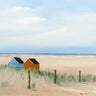 European canvas art print titled "Sunny Morning V" by Paus Hans, featuring a vibrant sunrise scene on textured canvas.