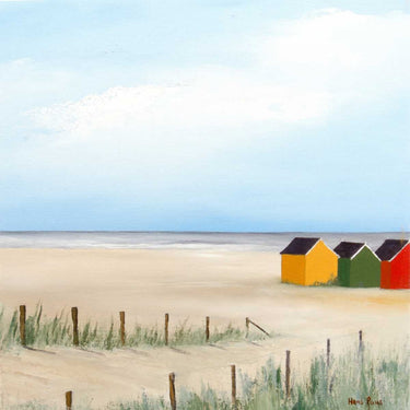 European canvas art print titled Sunny Morning VI by Paus Hans, featuring a vibrant sunrise scene on textured canvas.
