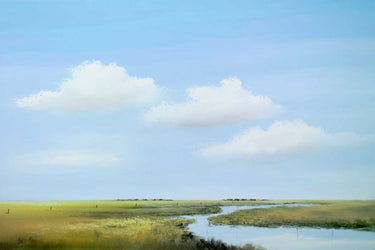 Canvas Art Print Down the river III Nature subject by Saunders Tom Fine Art Print quality