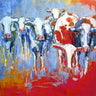 Canvas Art Print Cows Pop Culture subject by Luc Fine Art Print quality