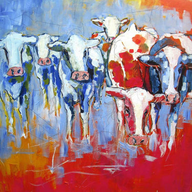 Canvas Art Print Cows Pop Culture subject by Luc Fine Art Print quality