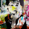 European canvas art print titled "Audrey" by Baker Micha, featuring a stylish portrait on a canvas from Feeling at Home.