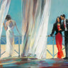 European canvas art print titled "Dreaming about I" by Willem Haenraets, showcasing a serene, artistic scene on textured canvas.