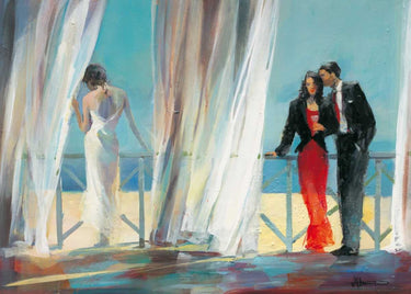 European canvas art print titled "Dreaming about I" by Willem Haenraets, showcasing a serene, artistic scene on textured canvas.