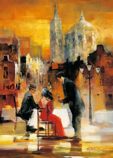 Romance II Country French canvas art print by Haenraets Willem, featuring a charming, rustic scene in warm tones.