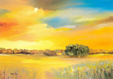 Country French canvas art print by Feeling at Home, featuring serene landscape scenery with soft, natural colors.