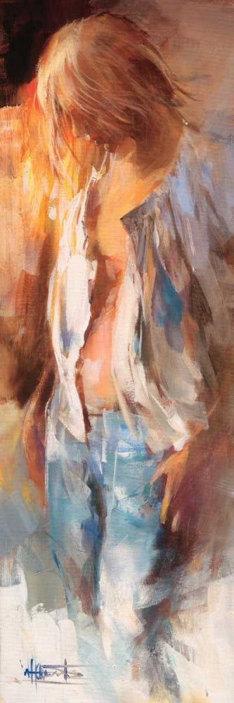 European canvas art print featuring playful, colorful abstract design by Haenraets Willem, titled "Feeling at Home."