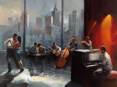 European canvas art print titled "Room with a View" by Haenraets Willem, featuring a scenic interior view in soft colors.