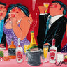 European canvas art print titled "Something Amazing" by van Leersum El, featuring vibrant colors and abstract design.