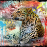 Wildlife Master Animals canvas art print by Bakker Hans Jochem, featuring detailed wildlife illustrations on a natural canvas background