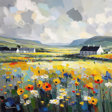 Canvas Art Print Landscape II Modern subject by Saunders Tom Fine Art Print quality