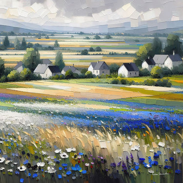 European canvas art print by Saunders Tom featuring an above view scene, produced by Feeling at Home.