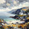 Canvas Art Print Scottish feeling Landscape subject by Saunders Tom Fine Art Print quality