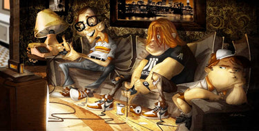 Humor-themed video game canvas art print by Alvez A. Perez, featuring vibrant gaming-inspired illustrations, by Feeling at Home.