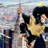 Humor-themed King Kong canvas art print by Alvez A. Perez, featuring vibrant colors and detailed illustration, suitable for home decor.