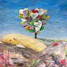 Art Print on canvas Evanescenze di cuori (detail) by Larotonda Donato Landscape Post-Impressionism artwork