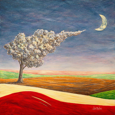 Art Print on canvas Inno alla vita by Larotonda Donato Landscape Post-Impressionism artwork