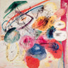 Black Lines abstract canvas art print by Kandinsky Wassily, featuring bold geometric shapes and vibrant colors.