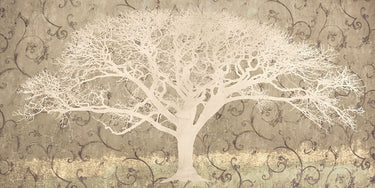 Canvas Art Print Tree on a Grey Brocade Abstract subject by Blaeu Jan Fine Art Print quality