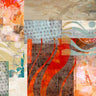 Abstract canvas art print titled "Summertime" by King Amber, featuring vibrant, colorful summer-inspired artwork for home decor.