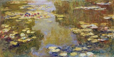 Feeling at Home floral canvas art print featuring the Lily Pond scene by Monet Claude, showcasing vibrant colors and detailed brushwork.