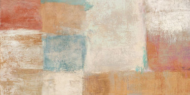 Abstract canvas art print in soft desert colors by Florio Luigi, featuring a modern, textured design for home decor.