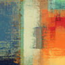 Rainbow abstract canvas art print by Falcone Ruggero, vibrant colors and modern design for home decor.
