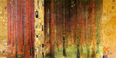 Art Print on canvas Forest I by Klimt Gustav Nature Post-Impressionism artwork