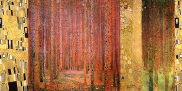 Art Print on canvas Forest II by Klimt Gustav Nature Impressionism artwork