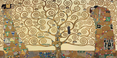 Gustav Klimt Tree of Life figurative canvas art print by Feeling at Home, featuring intricate, colorful design of the Tree of Life.