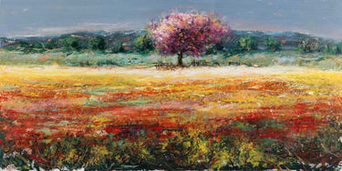 European canvas art print of a pink tree by Florio Luigi, titled L’albero rosa, from Feeling at Home collection.