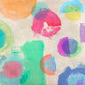 Abstract canvas art print titled "May I Have Your Attention Please" by Nava Sandro, featuring bold, colorful brushstrokes.