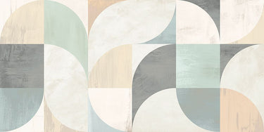Abstract canvas art print titled "Washed Sophistication" by Nava Sandro, featuring soft, muted colors and textured brushstrokes.