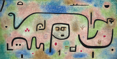 Abstract canvas art print by Klee Paul featuring colorful, textured design from Feeling at Home, titled Insula Dulcamara.
