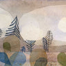 Oceanic landscape abstract canvas art print by Klee Paul, featuring calming blue and green tones, ideal for wall decor.