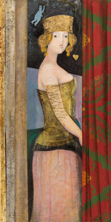 Feeling at Home figurative canvas art print by Petrillo Rossana, showcasing a colorful, detailed artistic scene with vibrant brushstrokes.