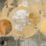 Abstract Cosmic Debris I canvas art print by Feeling at Home featuring vibrant, swirling cosmic patterns on textured canvas.