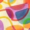 Feeling at Home Fun Fair abstract canvas art print by Roja Steve, vibrant colorful design for wall decor.