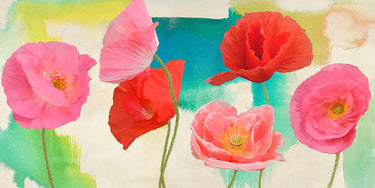 Festival floral canvas art print by Rizzardi Teo, featuring vibrant floral design and colorful artwork on canvas.