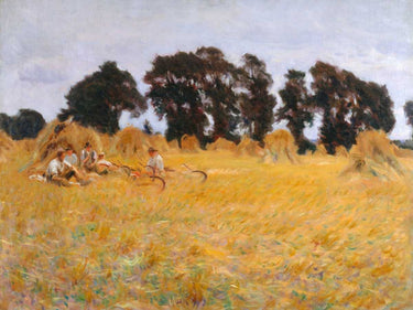 Art Print on canvas Reapers resting in a Wheat Field by Singer Sargent John Landscape Post-Impressionism artwork