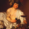 Feeling at home Bacco adolescente canvas art print by Caravaggio, featuring a classical Baroque painting on high-quality canvas.
