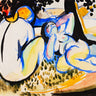 Nudes figurative canvas art print by Sayen Henry Lyman, featuring a human figure in a minimalist artistic style.