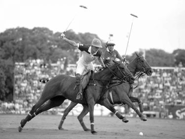 Argentina polo players sports canvas art print by Feeling at Home, showcasing dynamic polo action on a vibrant canvas.