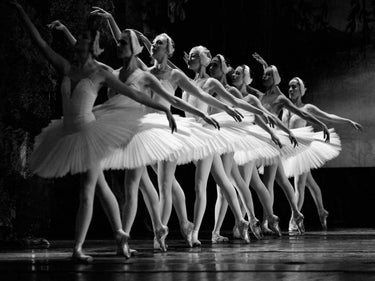Art Print on canvas Swan Lake ballet by Anonymous Photography Rococo artwork