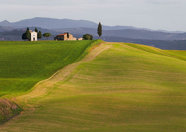 Tuscany countryside art print featuring Val d'Orcia and Siena scenes, by Feeling at Home, on canvas.