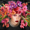 Feeling at Home Gaia Fashion canvas art print by Lauren Julian, featuring vibrant, abstract floral design on high-quality canvas.
