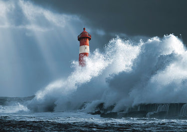 Feeling at Home Big Wave Coastal Canvas art print by Pangea Images, featuring a vibrant ocean wave scene on high-quality canvas.